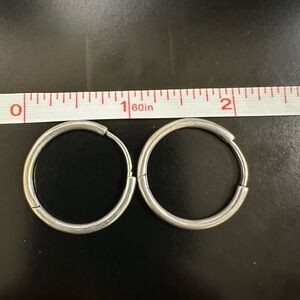Pandora sterling silver hoop earrings